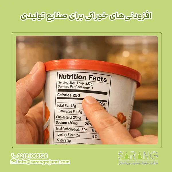 افزودنی‌های خوراکی برای صنایع تولیدی
